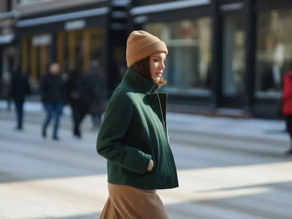 Jak dobrać czapkę do butelkowej zielonej kurtki? Praktyczne porady stylizacyjne
